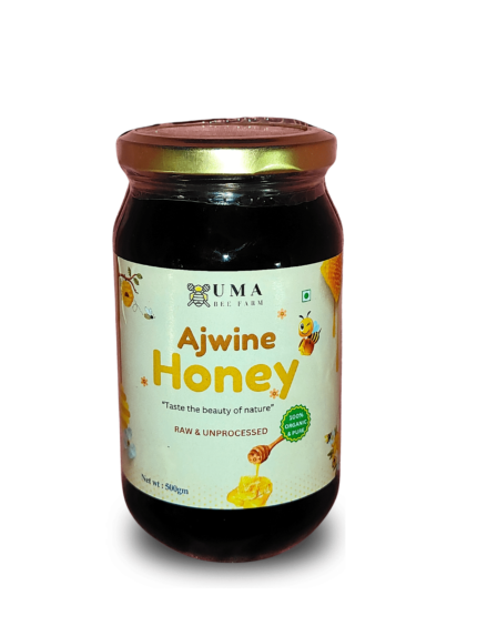 Ajwain Honey – Uma Bee Farm | Natural Raw Organic Honey | Unprocessed & Unfiltered | Zero Added Sugar | Good for Digestion & Immunity