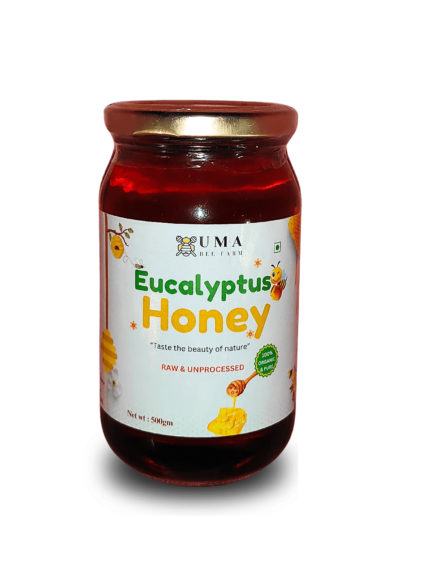 Eucalyptus Honey – Uma Bee Farm | Pure Raw Natural Honey | Organic, Unprocessed & Unpasteurized | No Additives | Strengthens Immunity