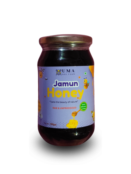 Jamun Honey – Uma Bee Farm | 100% Pure Raw Organic Honey | Natural, Unprocessed & Unfiltered | Zero Added Sugar | Diabetic-Friendly & Immunity Booster