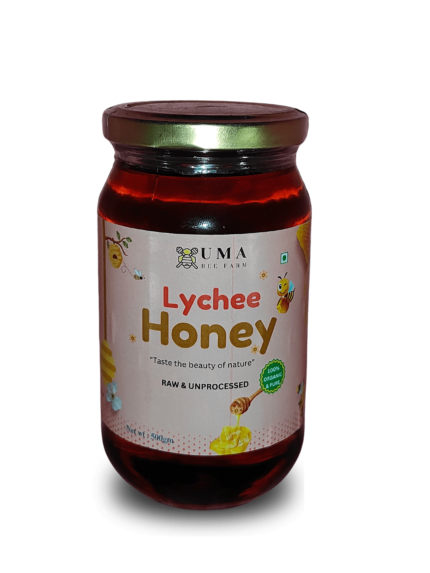 Lychee Honey – Uma Bee Farm | 100% Natural Raw Honey | Unfiltered, Unprocessed & Pure | Zero Added Sugar | Perfect for Daily Wellness